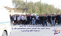 مراسم وداع و بدرقه تا خانه ابدی پرستار دلسوز مرکز آموزشی درمانی امیرالمومنین علی (ع)