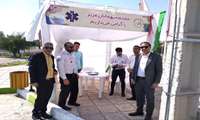 معاون اورژانس کشور در گراش حضور یافت
