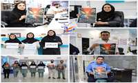 پیوستن کادر درمان و کارکنان بخش‌های مختلف بیمارستان گراش به پویش ملی «نه به تصادف» 